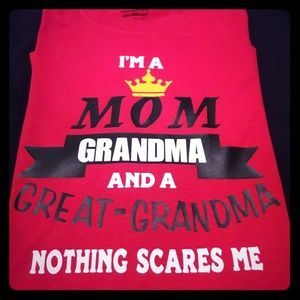 Custom Vinyl T-Shirts Mom, Grandama, Great-grand